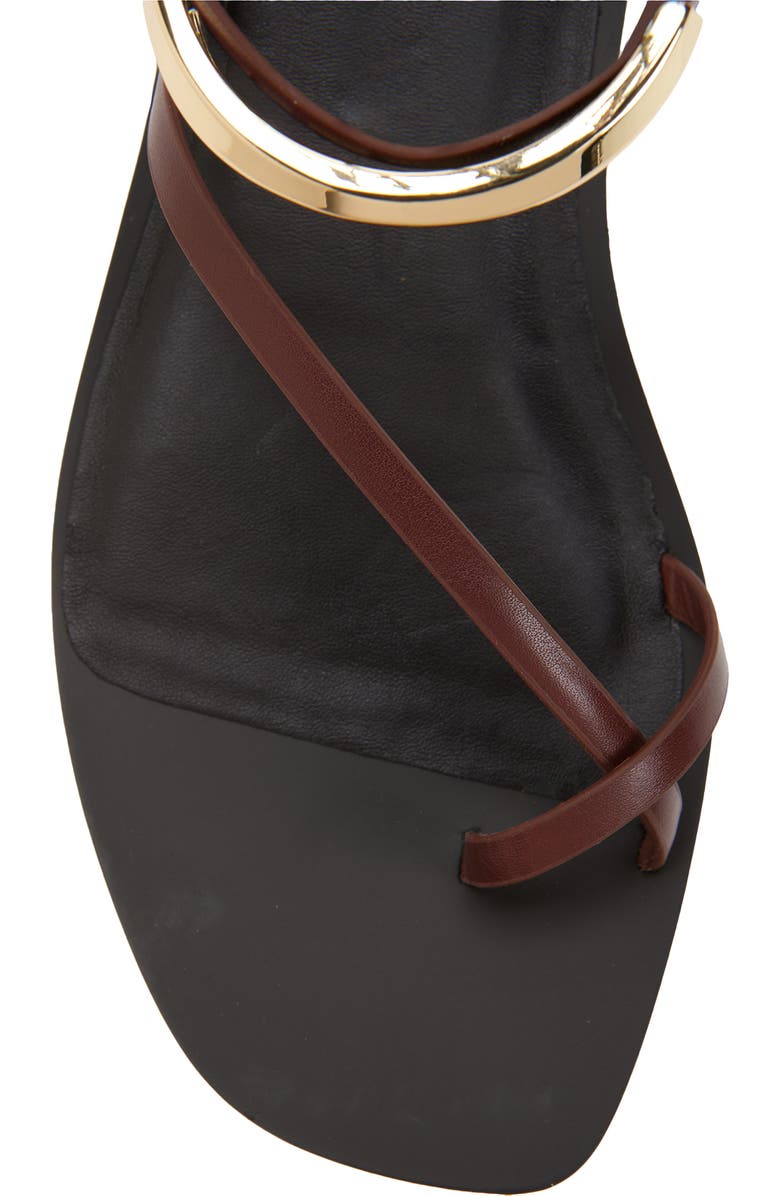 Madewell Lisbon Ankle Wrap Sandal, Alternate, color, Cherry Wood