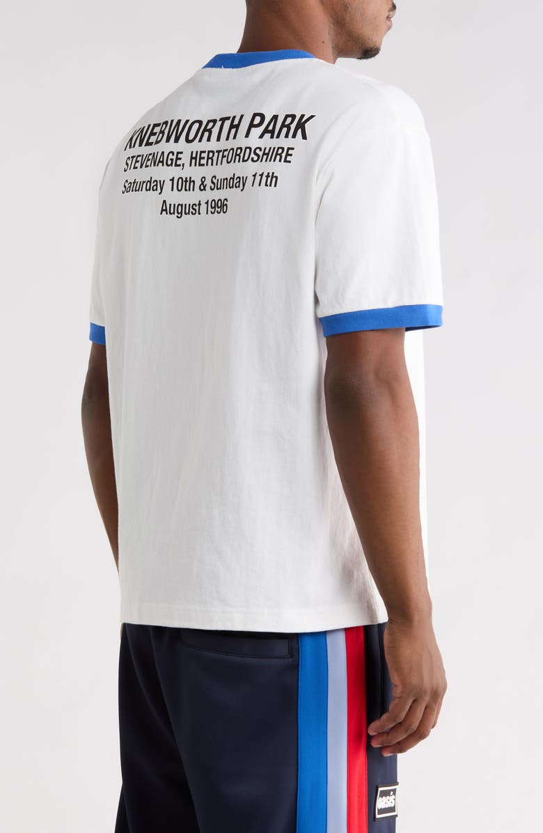 PLEASURES x Oasis 1996 Ringer Graphic T-Shirt, Alternate, color, White