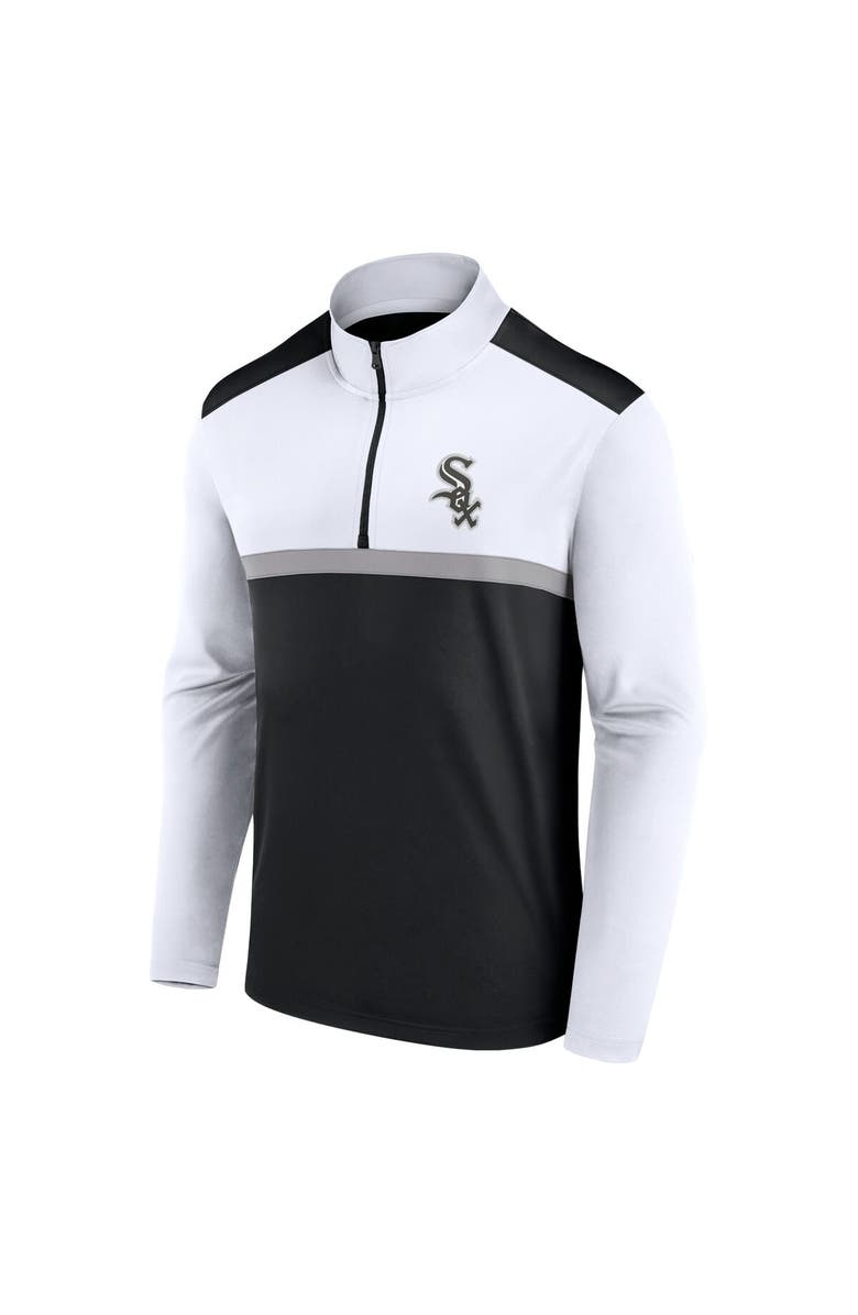 FANATICS Men's Fanatics Black Chicago White Sox Unstoppable Quarter-Zip Top, Alternate, color, Black