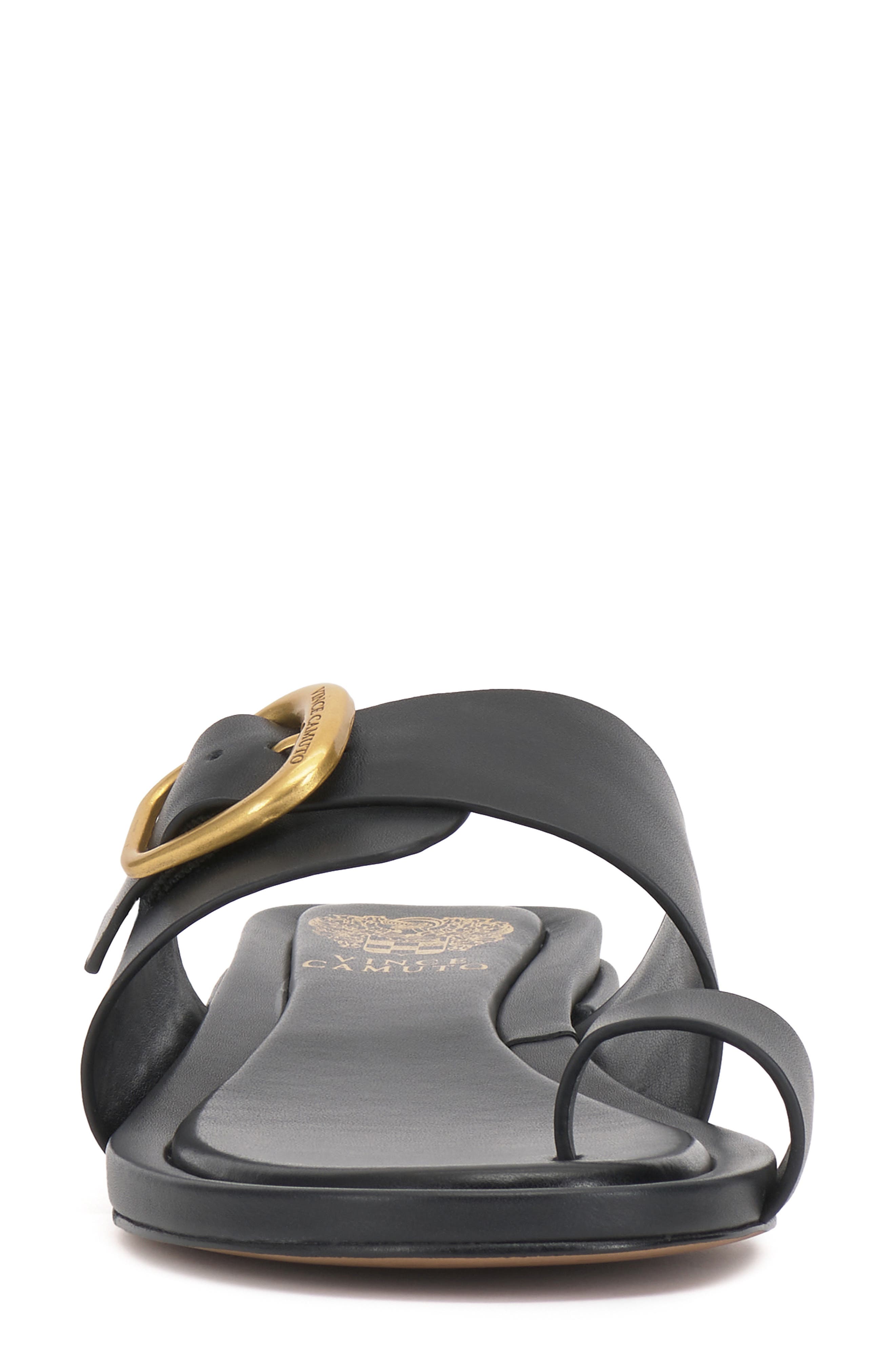 Vince Camuto Ranista Slide Sandal, Alternate, color, Black