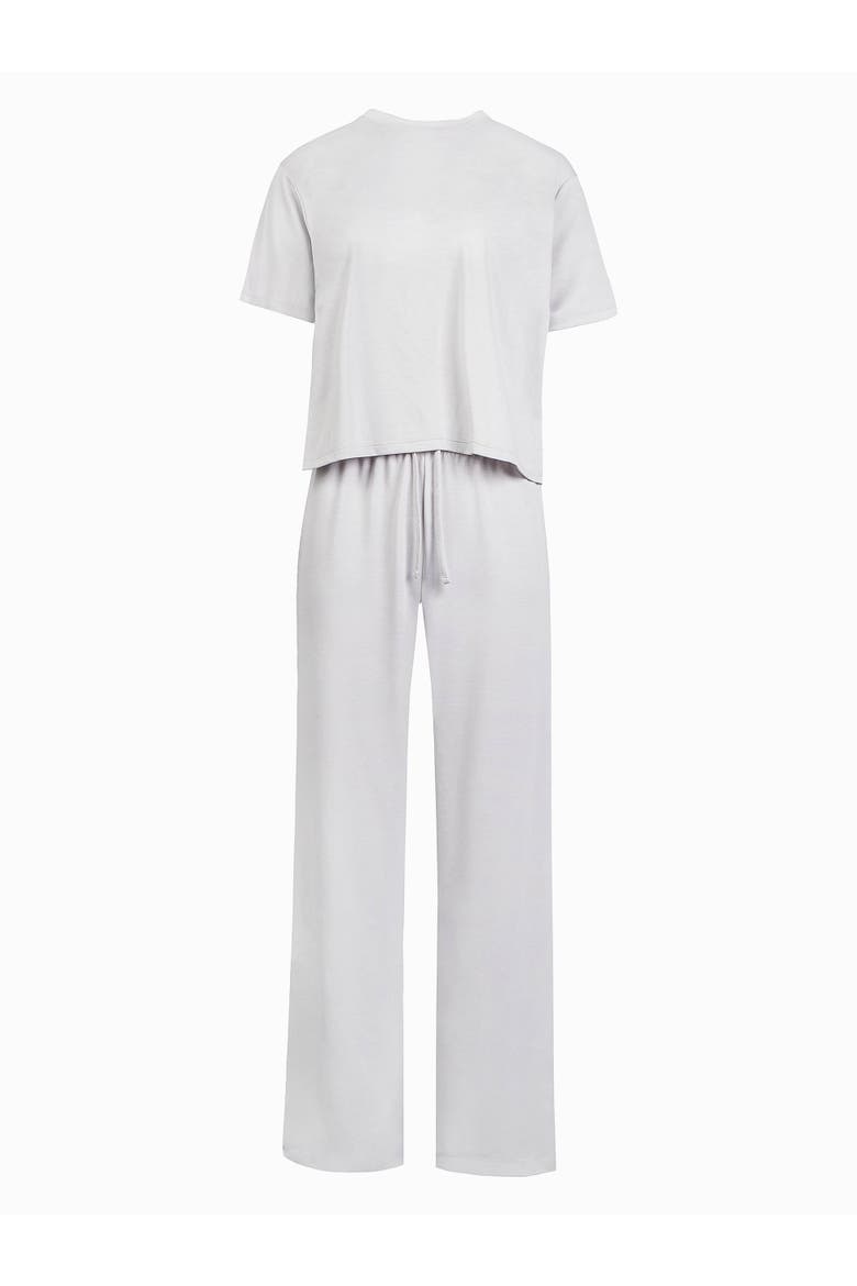 Soft Touch Wide Leg Lounge Set, Alternate, color, Light Grey