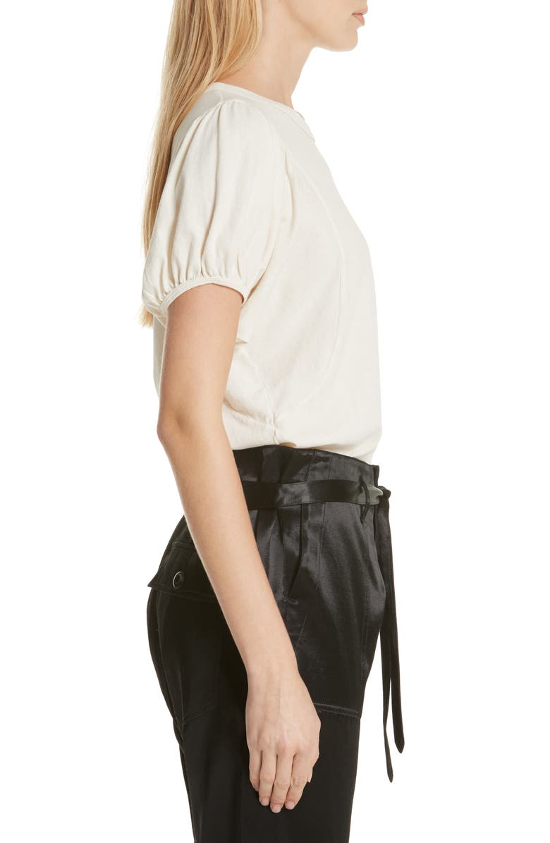 THE GREAT. The Puff Sleeve Tee, Alternate, color,