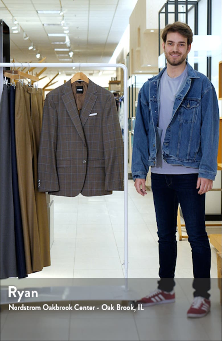 Hutson Windowpane Check Wool Sport Coat, sales video thumbnail