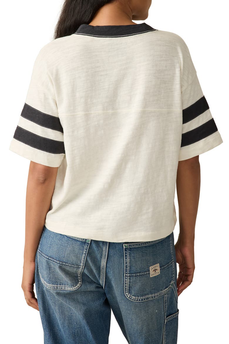 Varsity Stripe Organic Cotton T-Shirt, Alternate, color, PHANTOM VARSITY