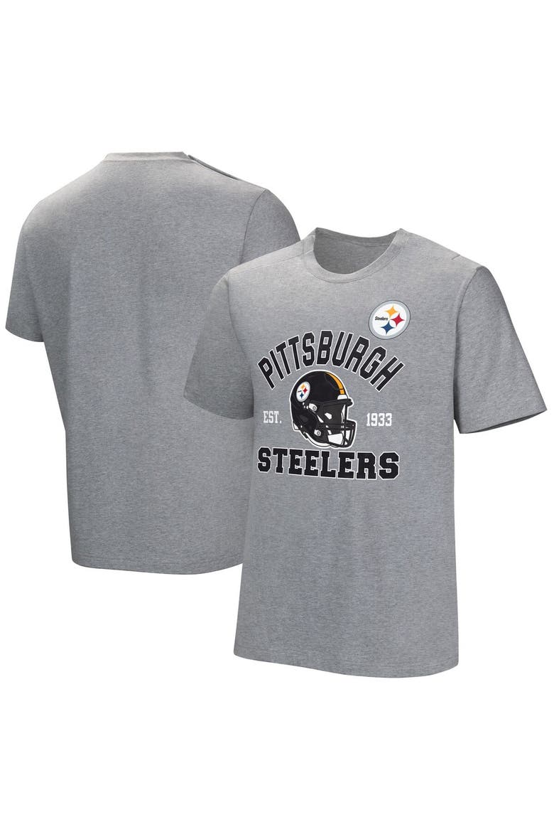 Men's  Gray Pittsburgh Steelers Tackle Adaptive T-Shirt, Alternate, color, Gray