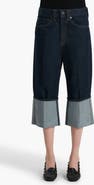 Khaite Boyle Ankle Wide Leg Jeans