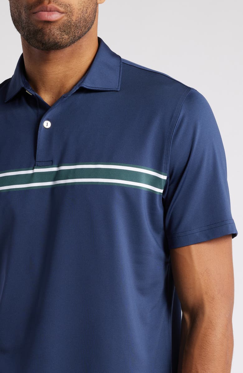 Peter Millar Vernon Chest Stripe Performance Jersey Polo, Alternate, color, 