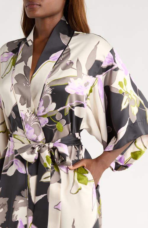 Natori Hayworth Floral Robe In Multi