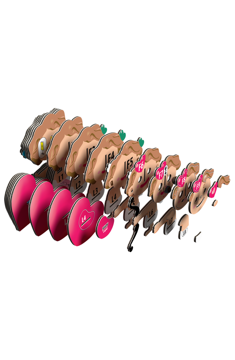 Eugy Puzzles Cupid 3D Puzzle -contains 54 puzzle pieces, Alternate, color, NO COLOR