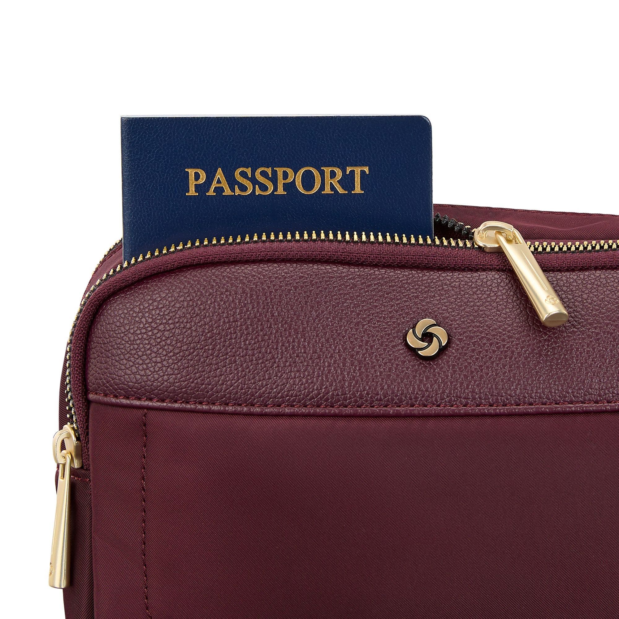 Mobile Solution 2 RFID Waist Pack, Alternate, color, Merlot