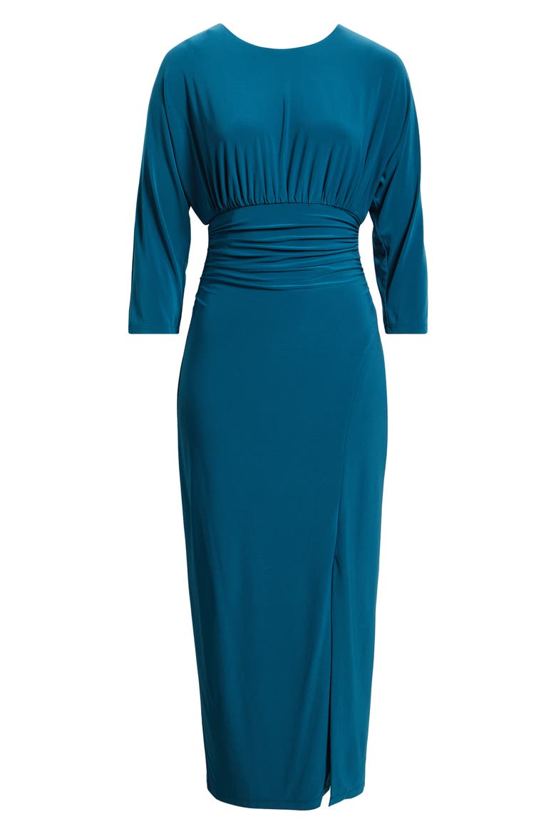 Ity Tucked Dolman Sleeve Dress, Alternate, color, TEAL