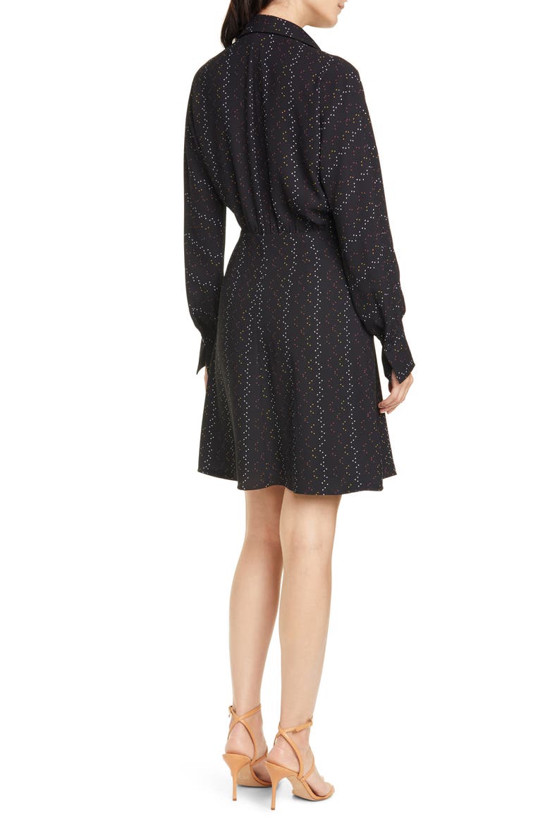 Harmon Long Sleeve Shirtdress, Alternate, color, TRUE BLACK MULTI