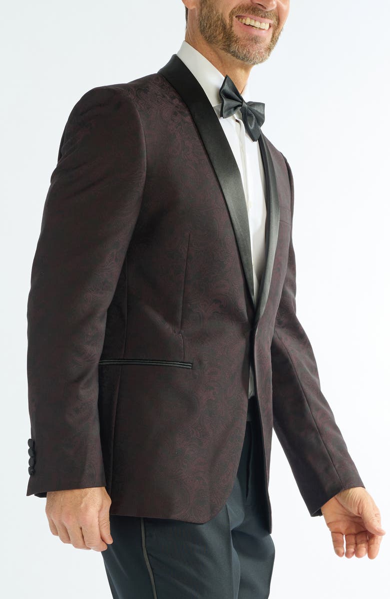 SAVILE ROW CO Paisley Jacquard Evening Jacket, Alternate, color, 