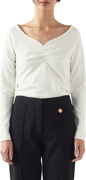 LK Bennett Anabella Long Sleeve Jersey Top