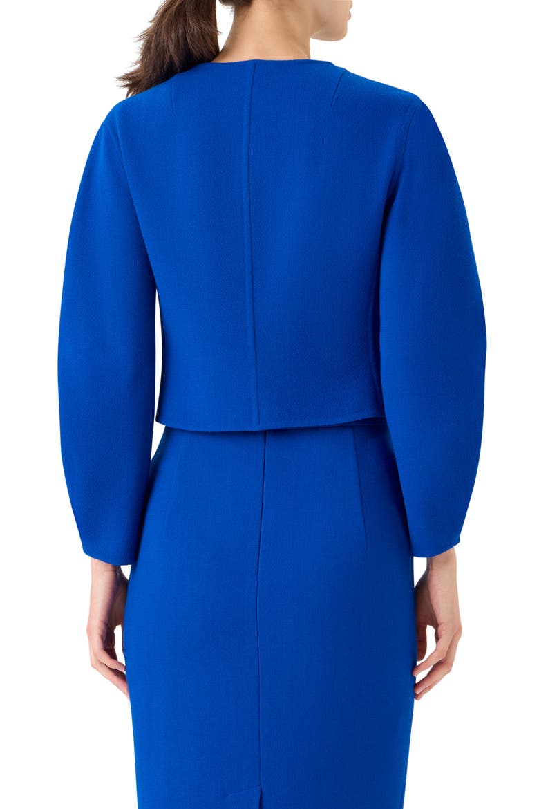 Harriet Crop Wool Blend Zip Jacket, Alternate, color, LAPIS BLUE