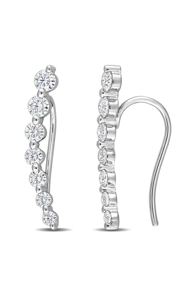 DELMAR Lab-Created Moissanite Ear Crawlers, Main, color, 