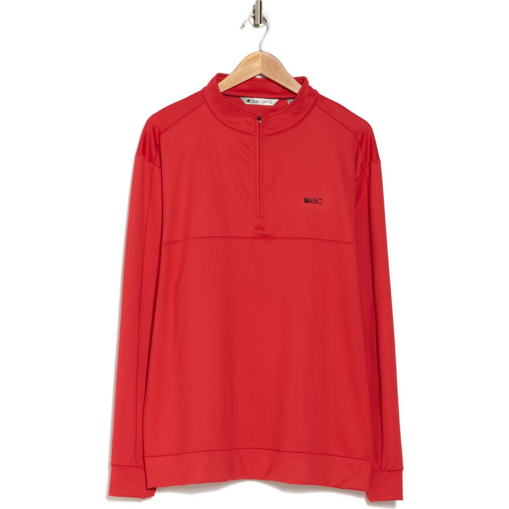 Black Clover Crosley Quarter Zip Golf Pullover In Red