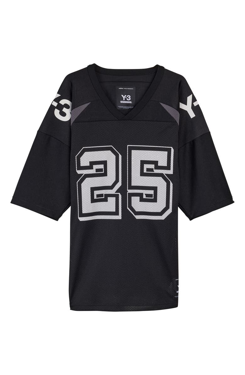 Y-3 x NEIGHBORHOOD Recycled Polyester Football Jersey, Main, color, Black