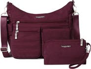 baggallini Modern Everywhere Hobo Crossbody Bag with Wristlet