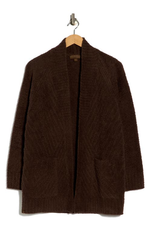 Barefoot Dreams ® Cozychic™ Directional Ribbed Cardigan In Brown