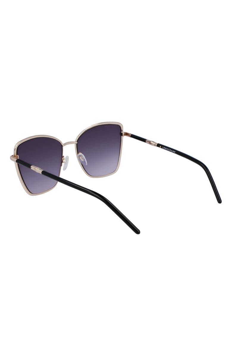 Longchamp 58mm Gradient Butterfly Sunglasses, Alternate, color,