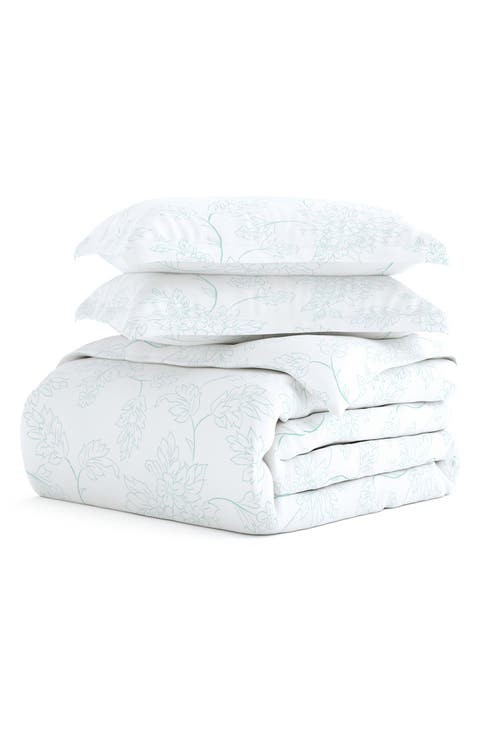 Premium Ultra Soft Vine Pattern 3-Piece Duvet Cover Set