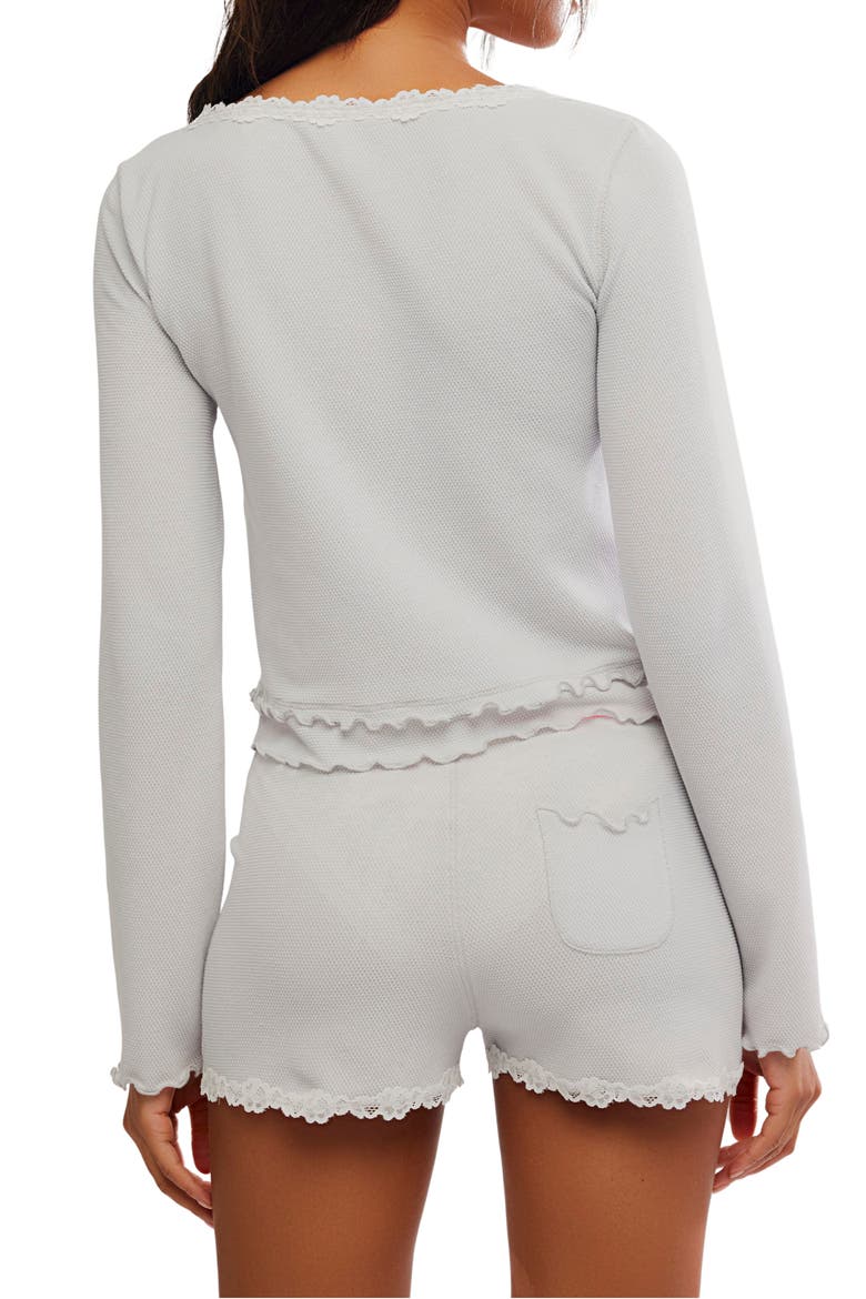 Spring Break Shorts Pajamas, Alternate, color, GREY HEATHER