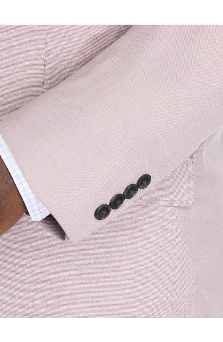 Oak Hill by DXL Big & Tall Jacket-Relaxer Textured Suit Jacket, Alternate, color, Dusty Rose