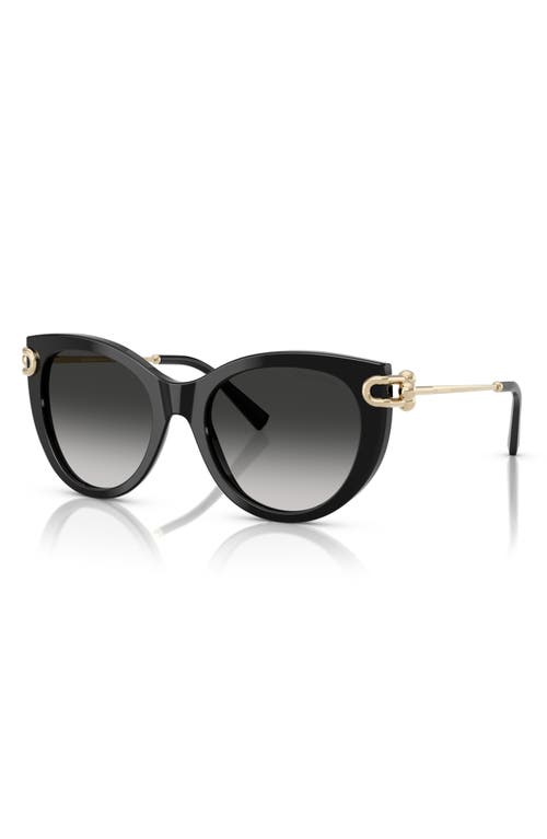 Tiffany & Co . 53mm Gradient Butterfly Sunglasses In Black