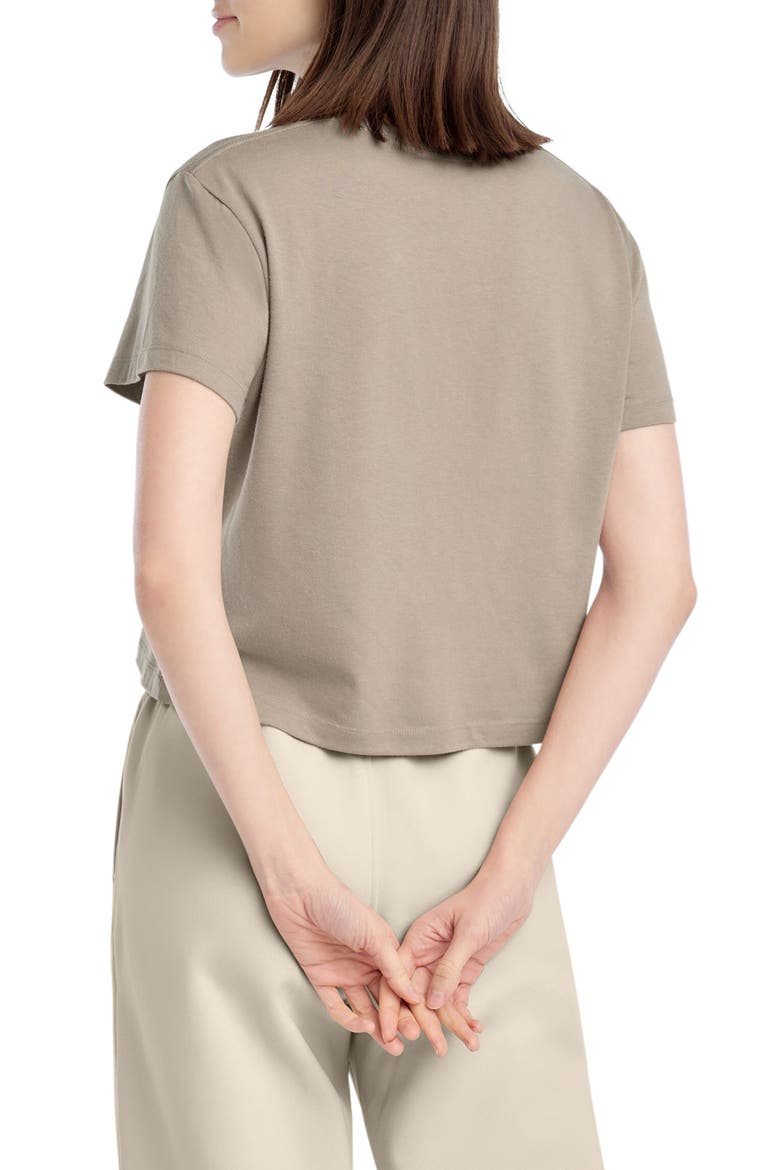 The Signature Crop Graphic T-Shirt, Alternate, color, SOFT TAUPE/ GARDENI