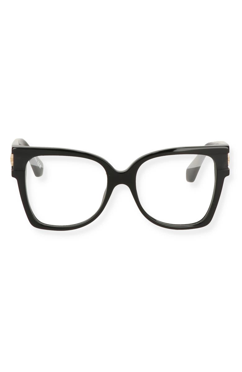 Off-White 54mm Square Optical Glasses, Alternate, color, 