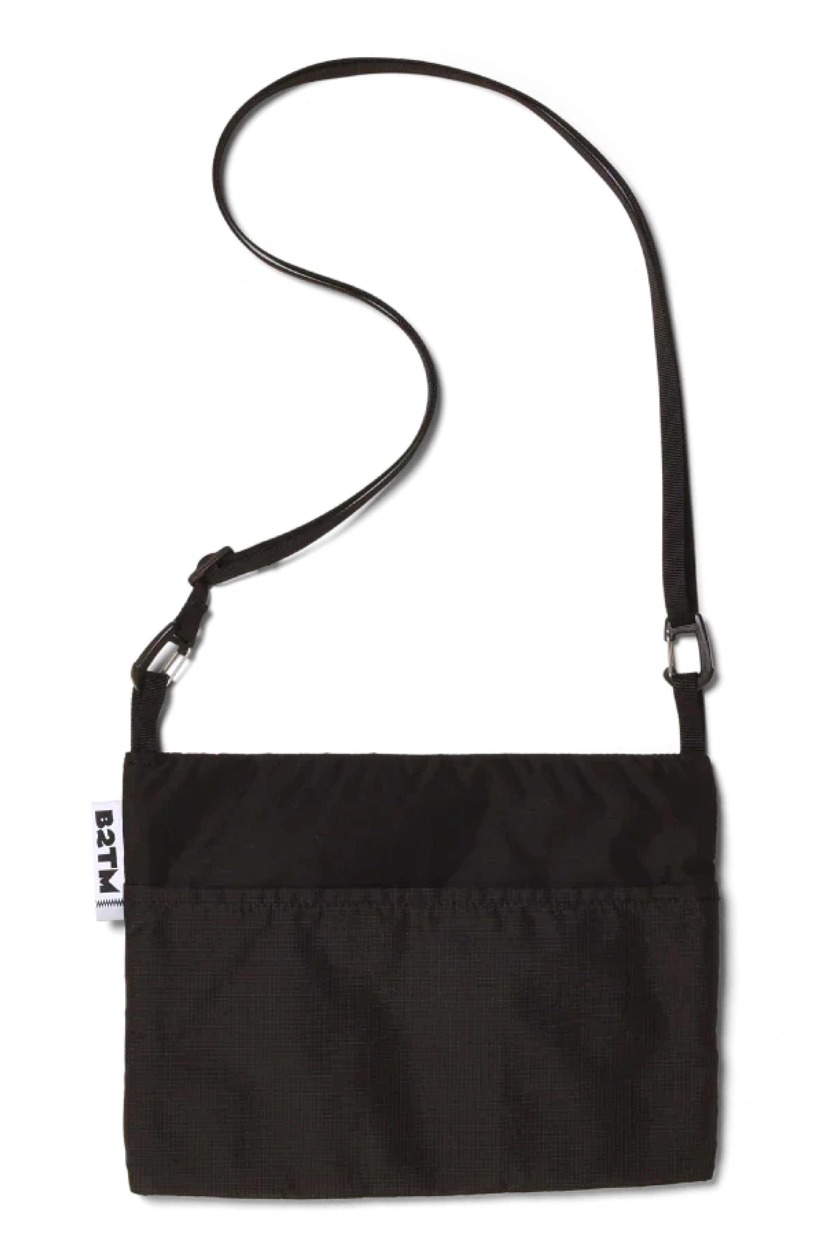 Baboon to the Moon Rectangle Sacoche Crossbody Bag, Alternate, color, Black