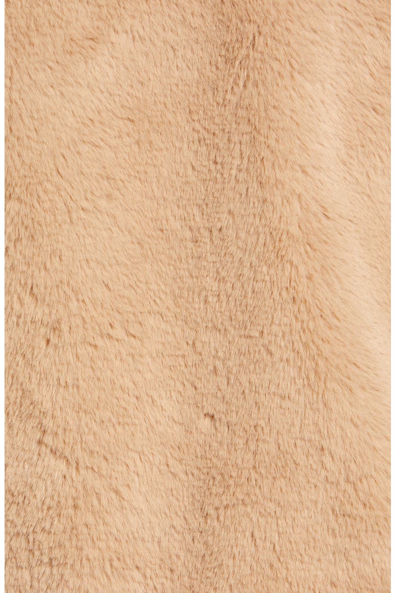 Teddy Faux Fur Jacket, Alternate, color, TAN