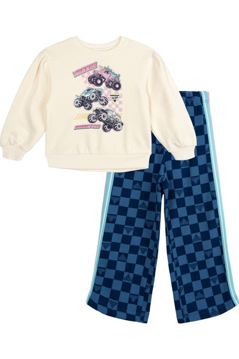 2-piece Fleece Sweatshirt And Pants Set