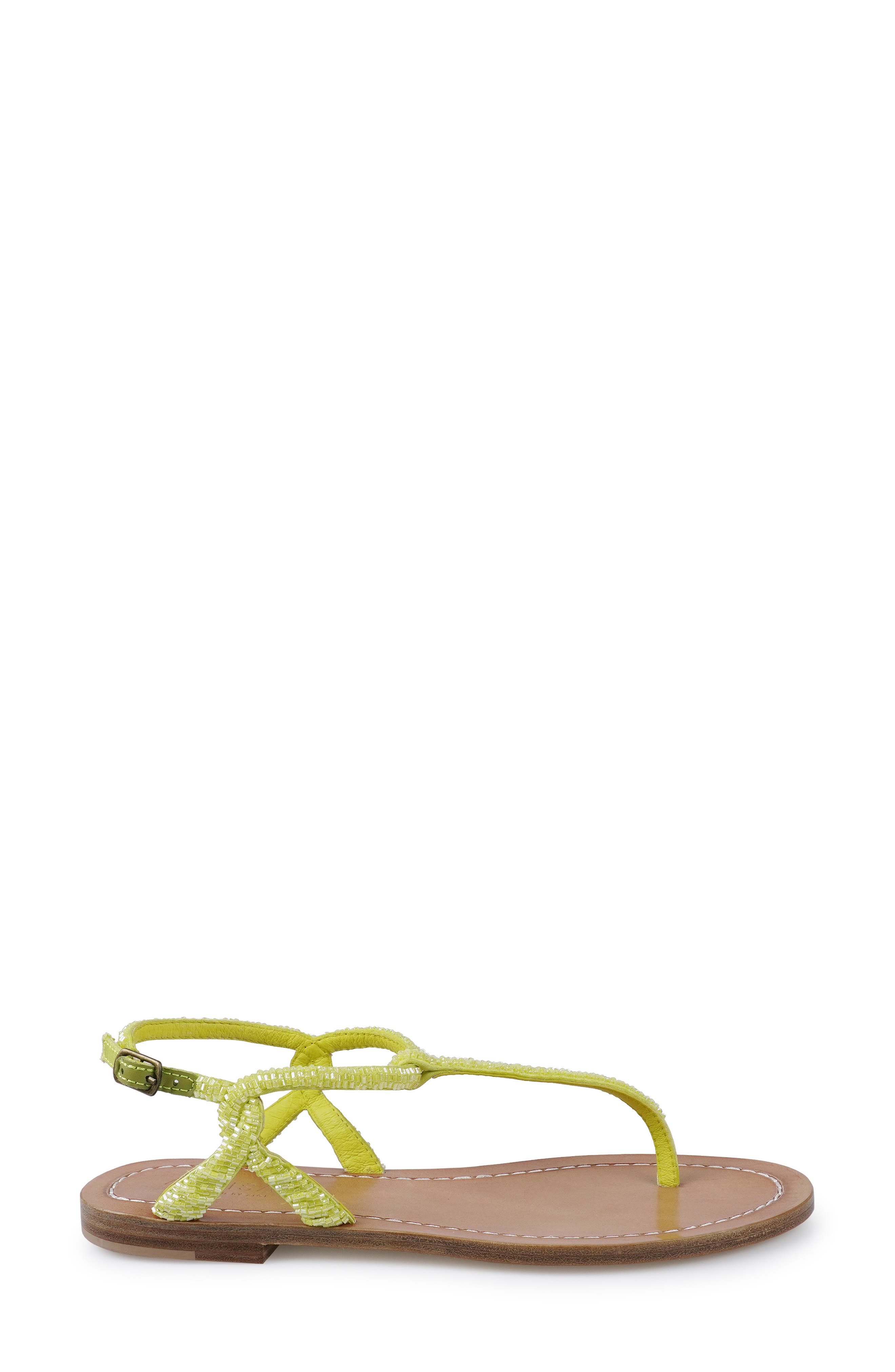 Rorie Ankle Strap Sandal, Alternate, color, LEMON