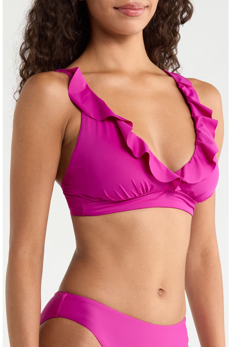 Ruffle Underwire Bikini Top, Alternate, color, PLUMERIA