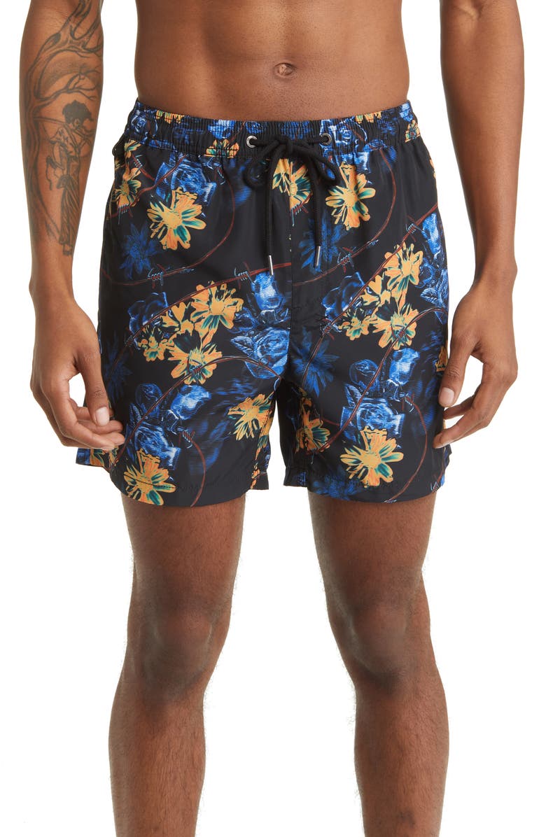 Ksubi Hyperflower Swim Trunks, Main, color, 