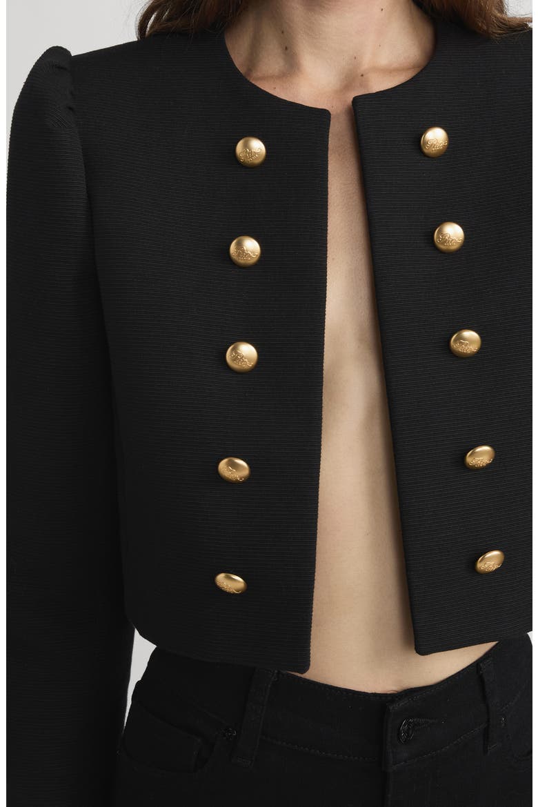 Ritz Nova Cropped Jacket, Alternate, color, BLACK