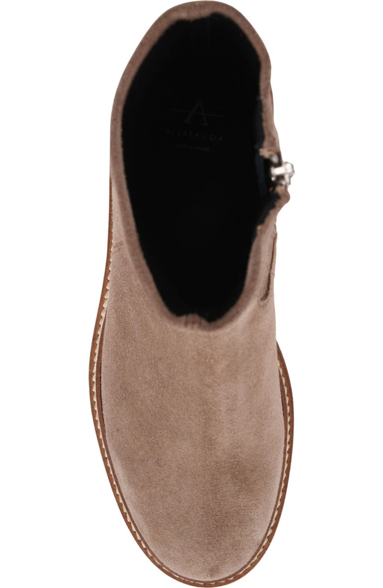 Aquatalia Maryann Weatherproof Suede Bootie, Alternate, color, Taupe Suede