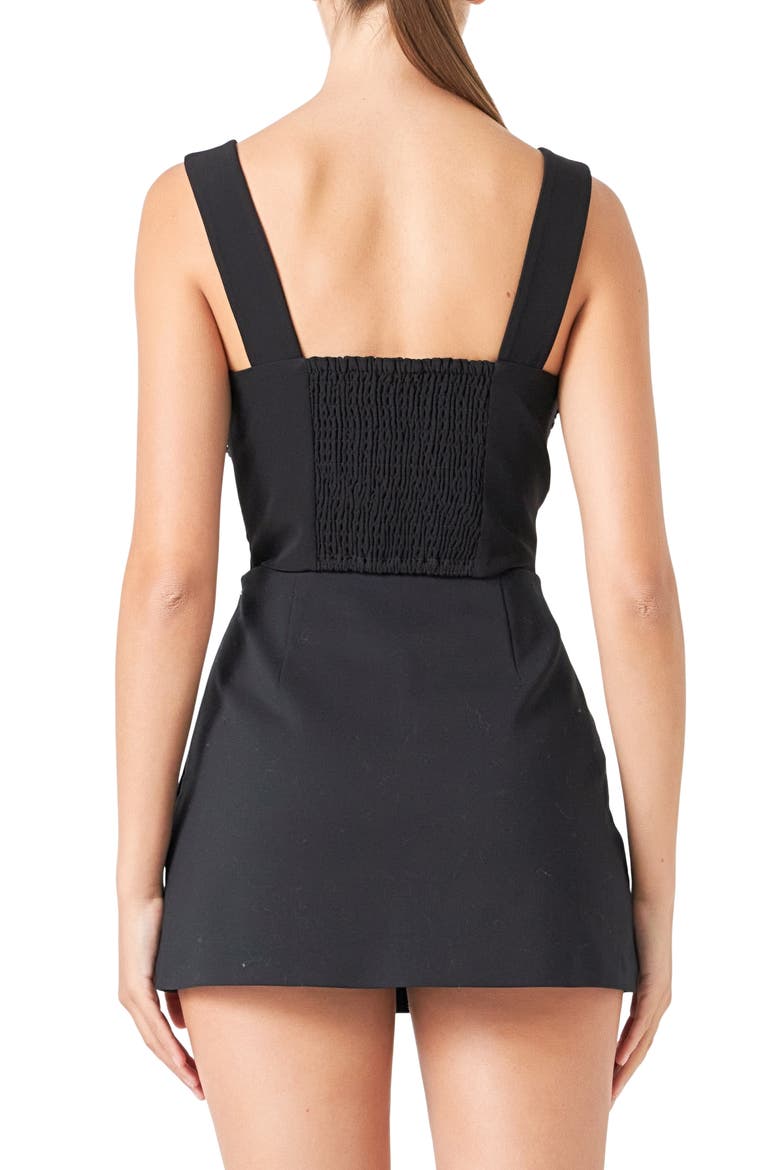 Sequin Bow Stretch Tank, Alternate, color, BLACK
