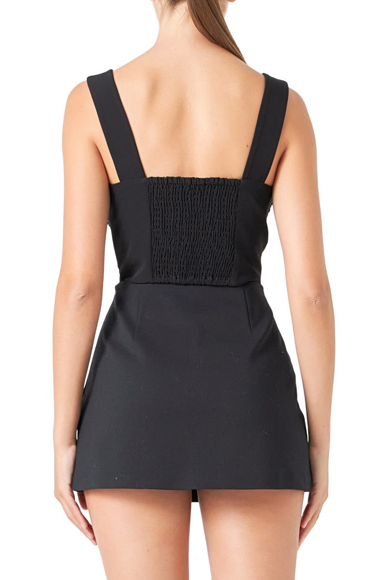 Endless Rose Sequin Bow Stretch Tank, Alternate, color, Black