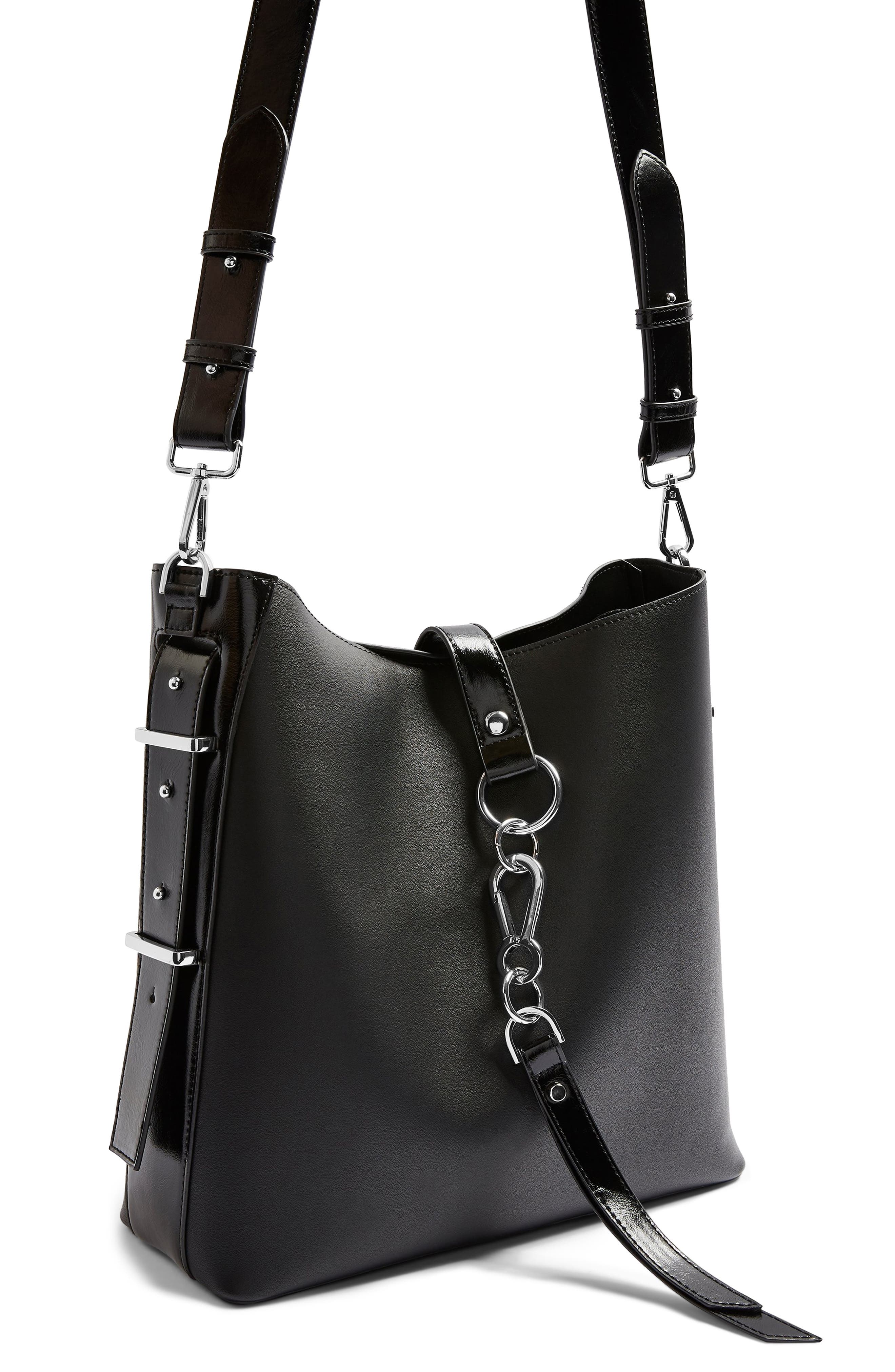Topshop Herald Hobo Bag, Alternate, color, 