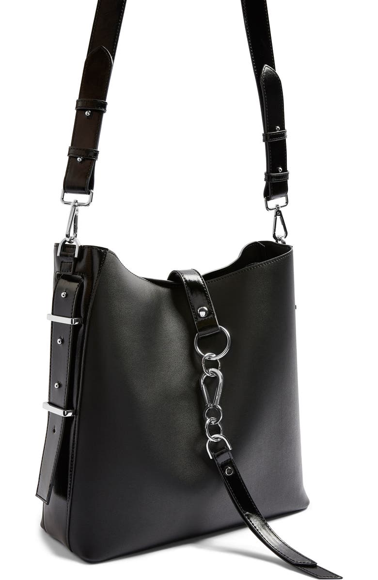 Topshop Herald Hobo Bag, Alternate, color,