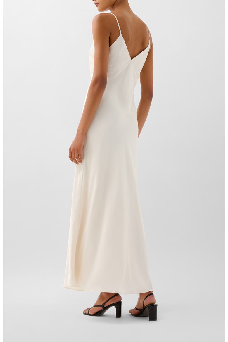 Crinkle Slip Dress, Alternate, color, Ecru