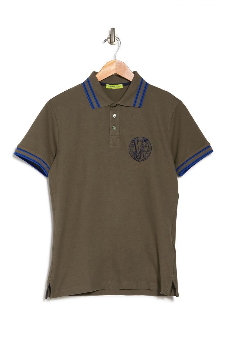 Versace Jeans Trim Polo Shirt, Alternate, color, 