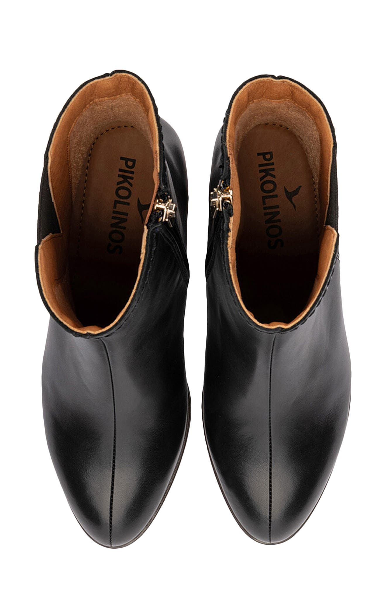 Zamora Leather Bootie, Alternate, color, BLACK