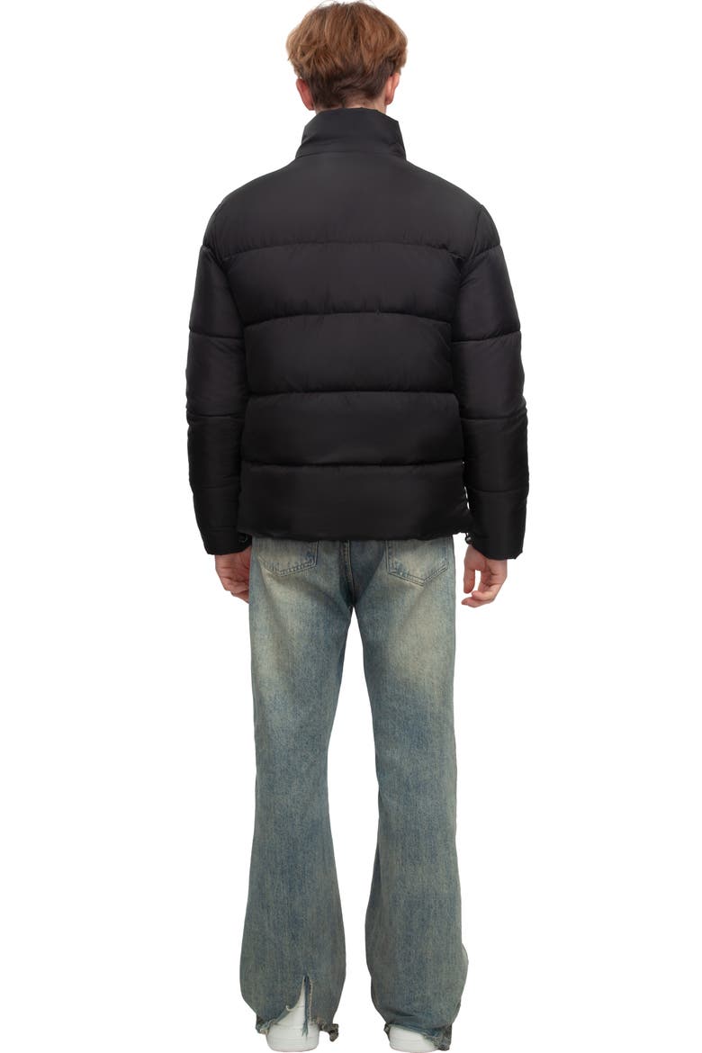 Lightweight Modern Puffer Jacket, Alternate, color, Black