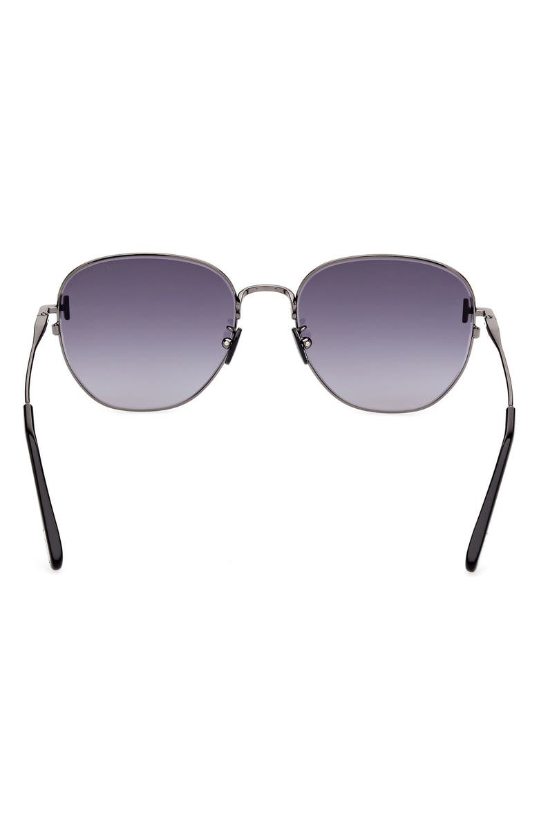 TOM FORD Round 56mm Sunglasses, Alternate, color,