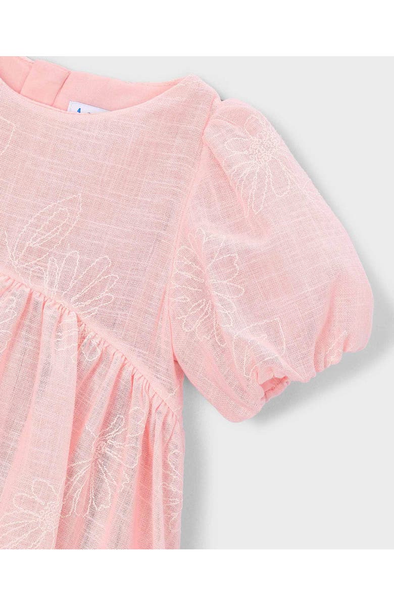 Mayoral Puff-Sleeve Dress, Alternate, color, Light Pink