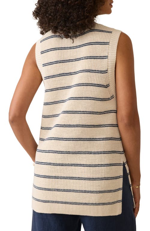 Faherty Miramar Linen & Organic Cotton Sweater Tank In White